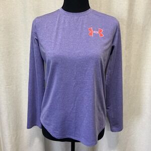 Under Armour YXL Heat Gear Purple Long Sleeve